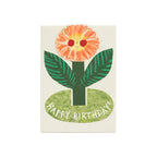 Standing Flower Happy Birthday Card