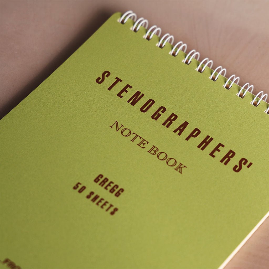 Stenographer's Notebook - Green/Ruled
