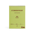 Stenographer's Notebook - Green/Ruled