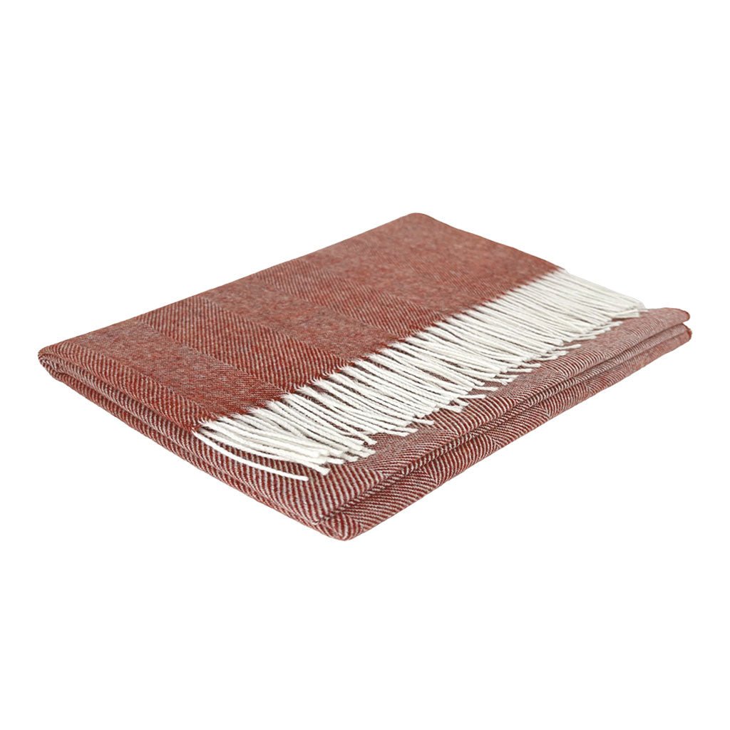Tabasco Herringbone Merino Lambswool Wrap