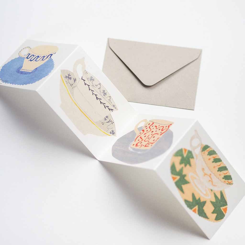 Teacups and Saucers Mini Card