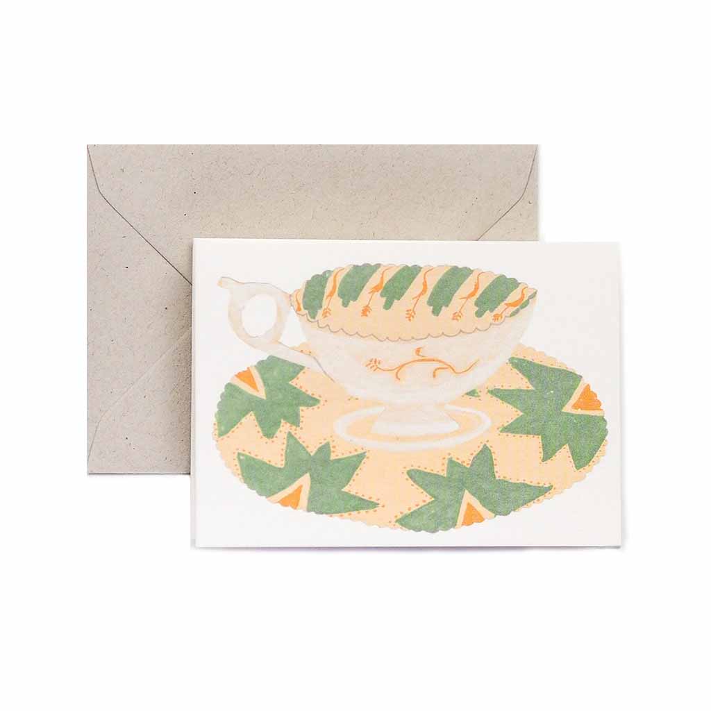 Teacups and Saucers Mini Card