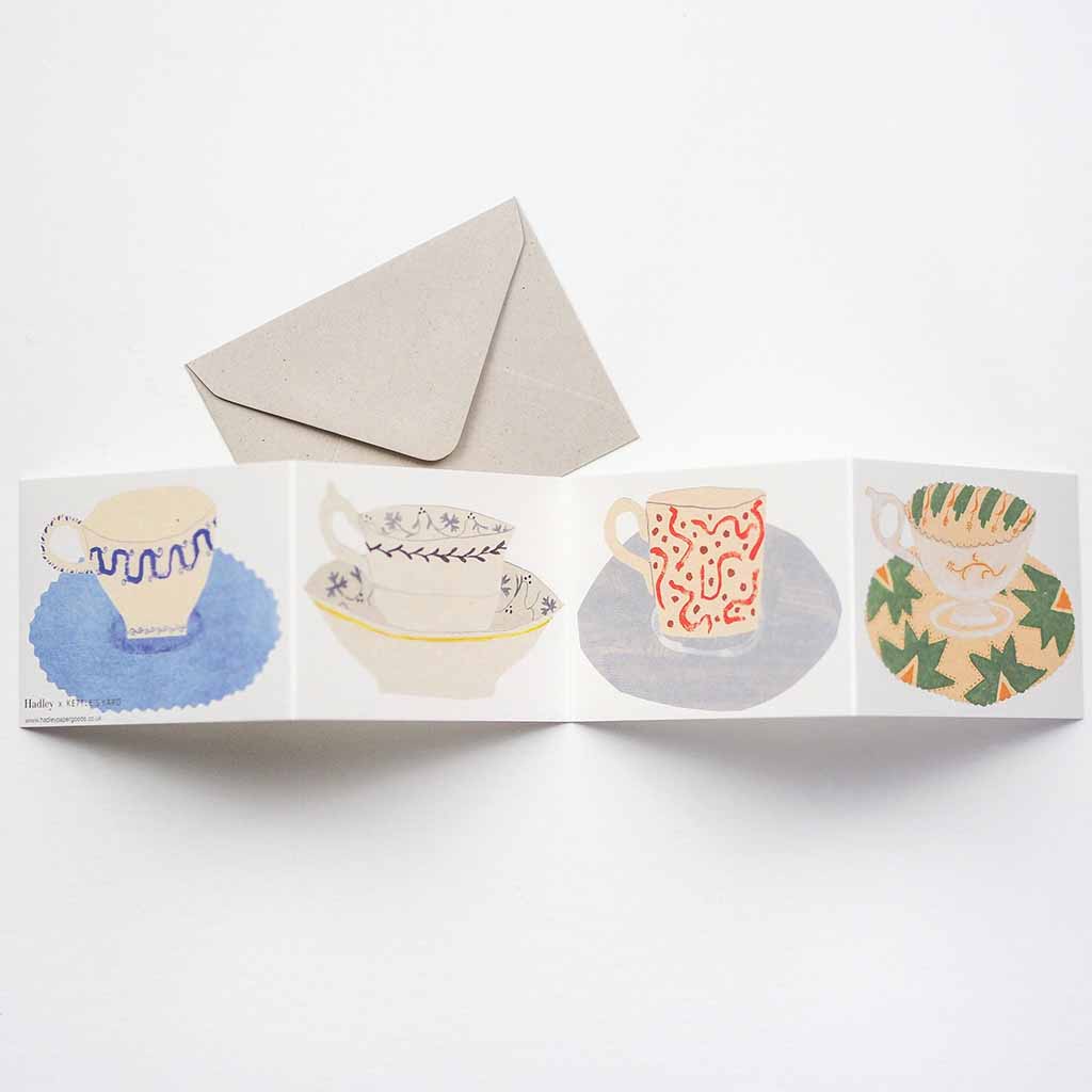 Teacups and Saucers Mini Card