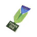Carte de remerciements tulipe