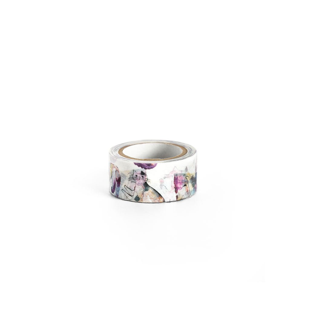 Toraneko Bonbon Washi Tape - Cat Cat Cat