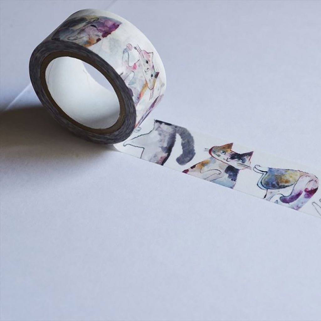 Toraneko Bonbon Washi Tape - Cat Cat Cat