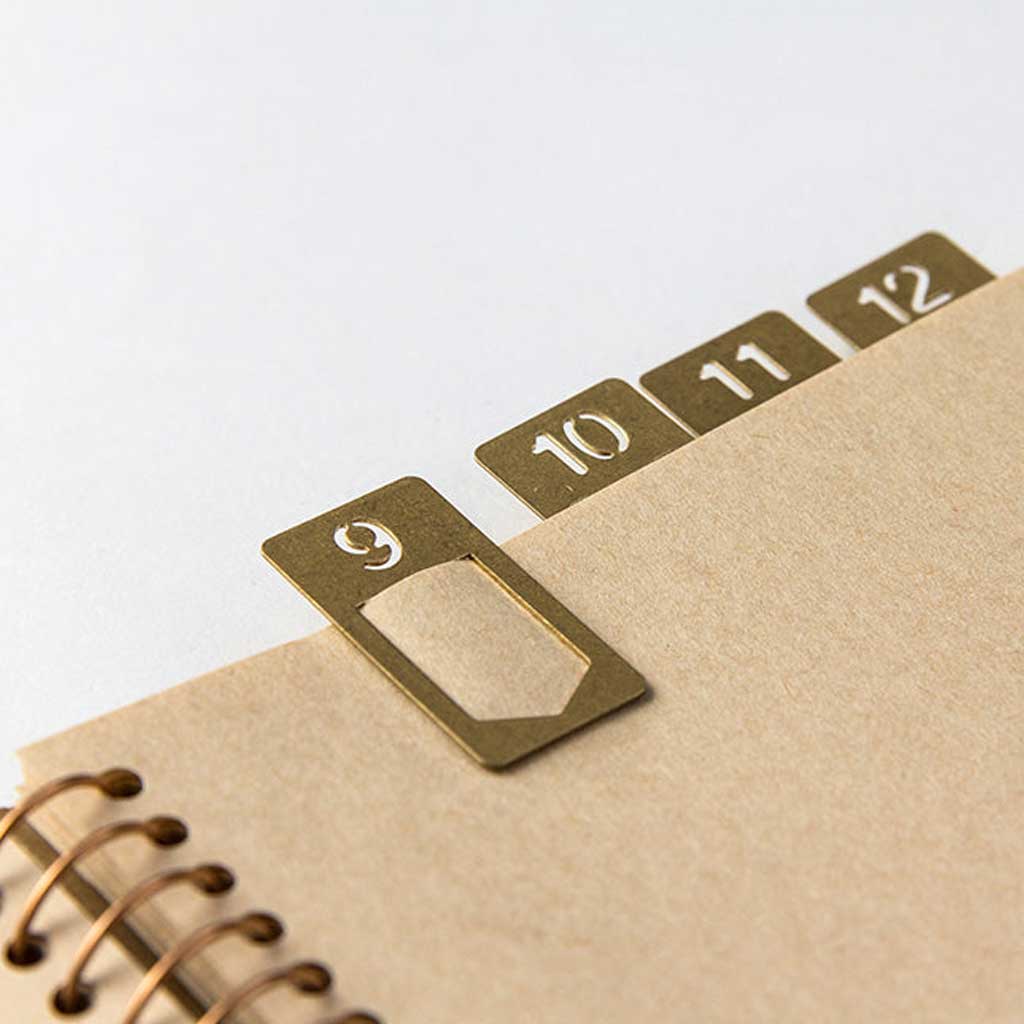 Clips en laiton pour carnet de voyage