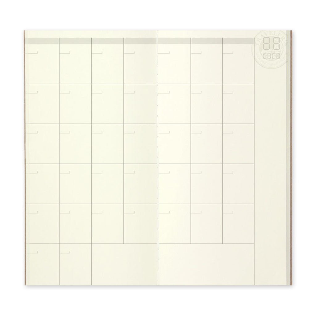 Recambio de agenda mensual para Traveler's Notebook - 017