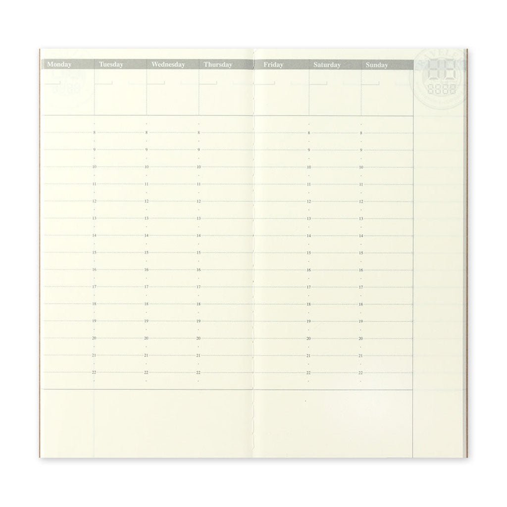 Cuaderno de Viaje - Recambio Agenda Semanal - 018