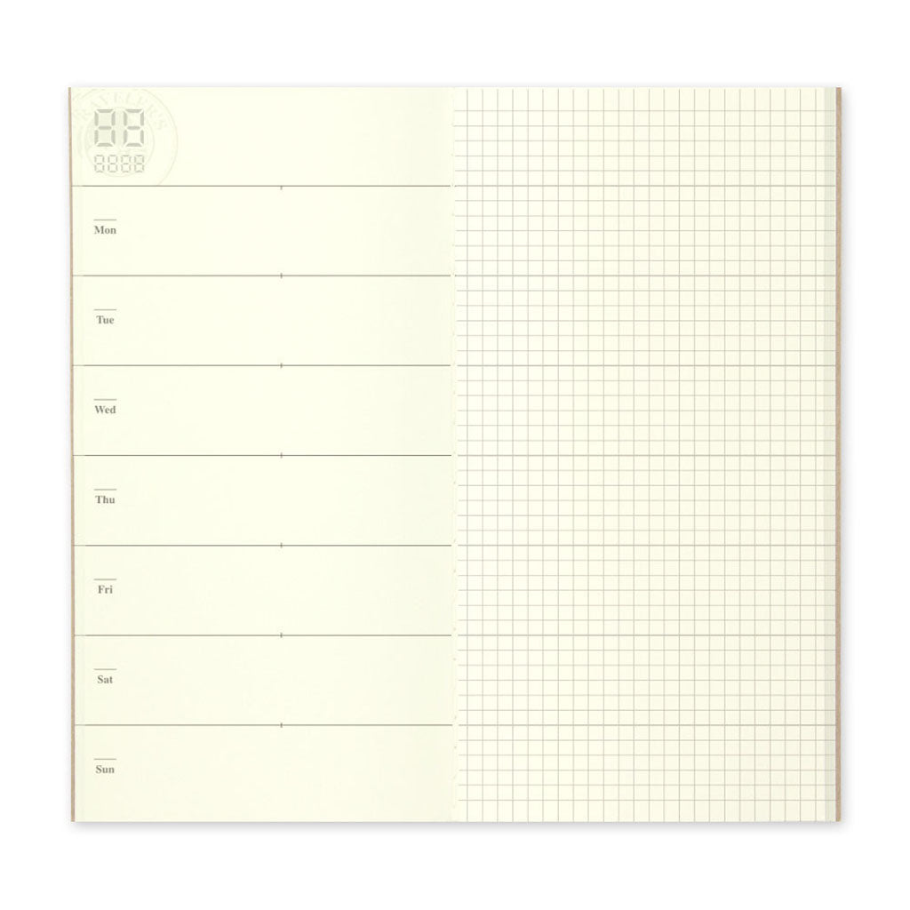 Traveler's Notebook Refill Diary Weekly + Memo - 019