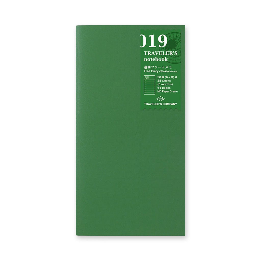Traveler's Notebook Recambio Agenda Semanal + Notas - 019