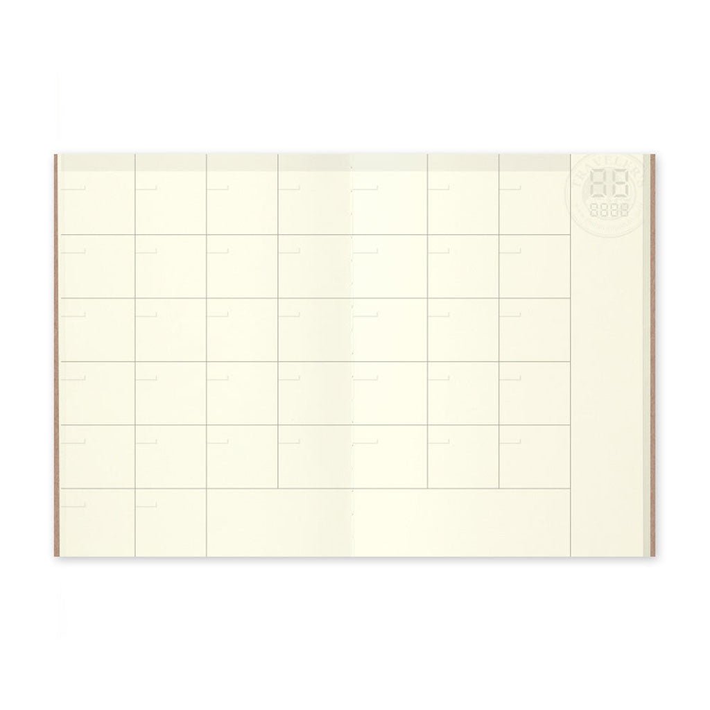 Traveler's Passport Notebook Refill Diary Monthly - P006