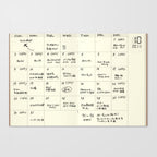 Traveler's Passport Notebook Refill Diary Monthly - P006