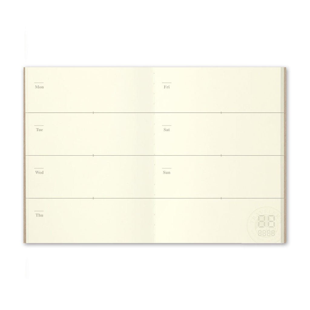 Traveler's Passport Notebook Refill Diary Weekly - P007