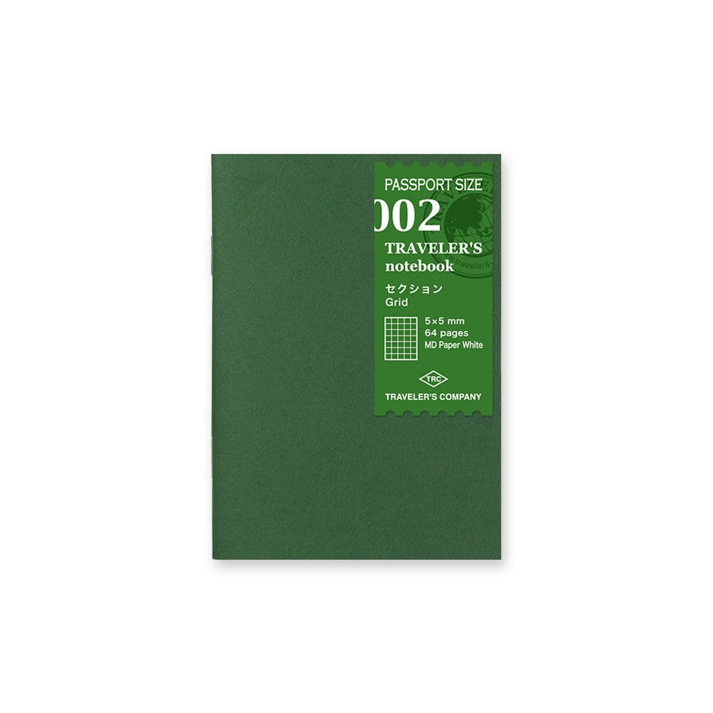 Traveler's Passport Notebook Refill Grid - P002