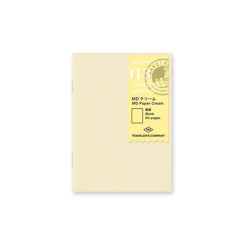 Recharge pour carnet Traveler's Passport, papier MD crème, vierge - P013