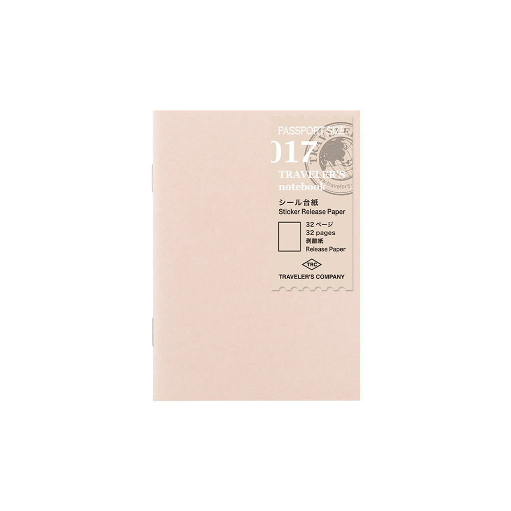 Traveler's Passport Notebook Refill Sticker Release Paper - P017