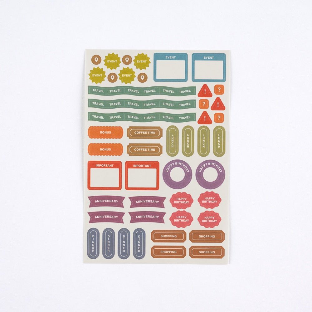 TSUKI no IRO: Sticker Set - Schedule