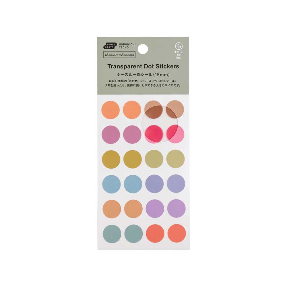 TSUKI no IRO: Transparent Dot Stickers