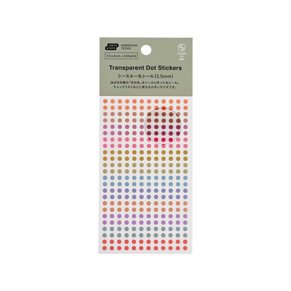 TSUKI no IRO: Transparent Dot Stickers