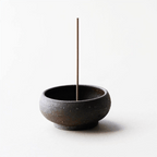 Bol Wabi-Sabi avec porte-encens dôme en laiton