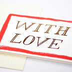 With Love Foiled Card