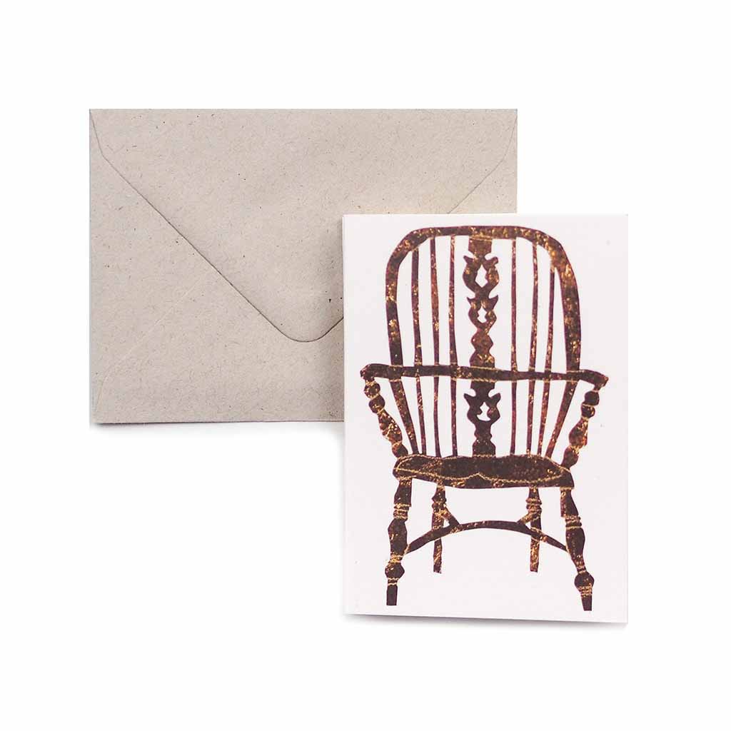 Wooden Chairs Mini Concertina Card