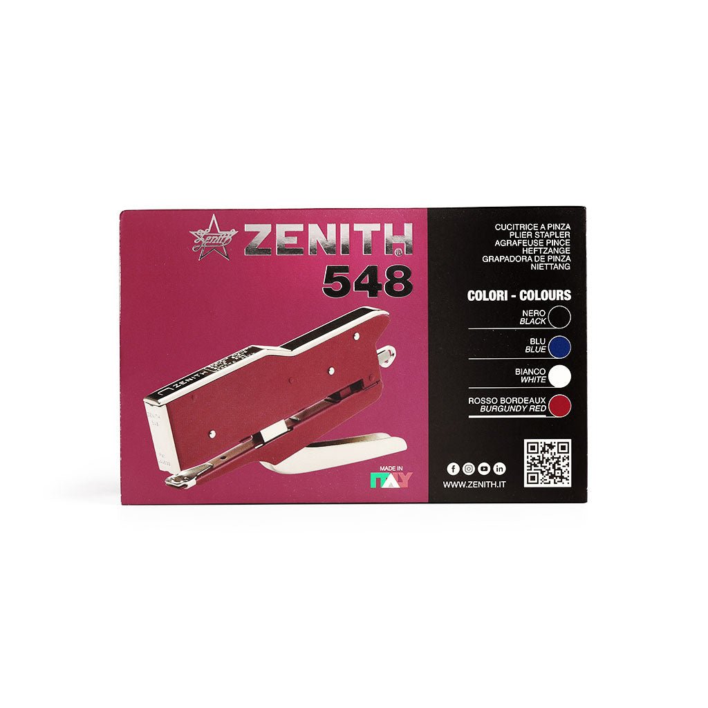 Zenith 548 Stapler - Burgundy Red